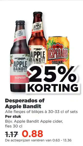 PLUS Desperados of Apple Bandit aanbieding