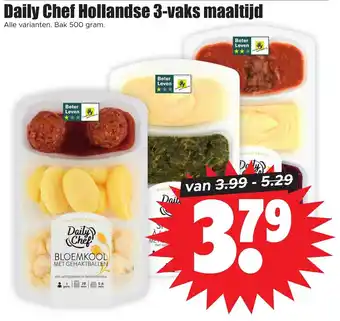 Dirk Daily Chef Hollandse 3-vaks maaltijd aanbieding