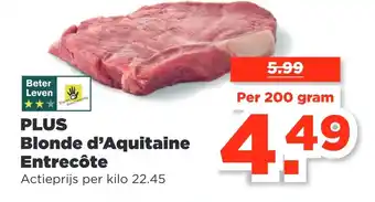 PLUS Plus blonde d'aquitaine entrecôte aanbieding