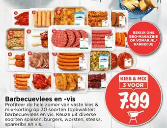 Vomar Voordeelmarkt Barbecuevlees en -vis aanbieding