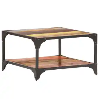 fonQ Vidaxl salontafel 60x60x35 cm massief gerecycled hout aanbieding