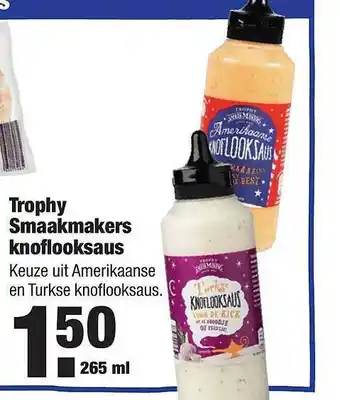 ALDI Trophy smaakmakers knoflooksaus 265 ml aanbieding