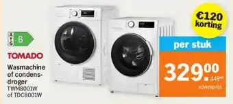 Albert Heijn Wasmachine of condensdroger twm8001w of tdc8001w aanbieding