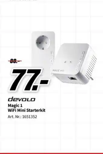 MediaMarkt Devolo magic 1 wifi mini starterkit aanbieding