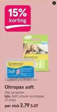 Etos Ohropax soft aanbieding