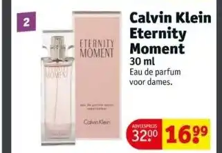 Kruidvat Calvin klein eternity moment 30 ml aanbieding