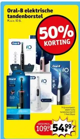 Kruidvat Oral-b elektrische tandenborstel aanbieding