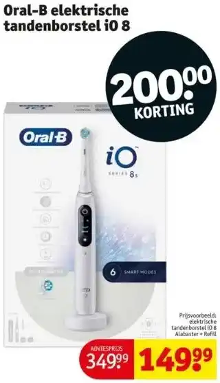 Kruidvat Oral-b elektrische tandenborstel i0 8 aanbieding