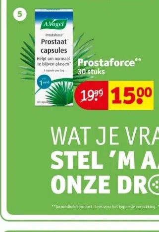 Kruidvat Prostaforce** 30 stuks aanbieding