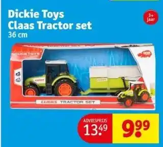 Kruidvat Dickie toys claas tractor set aanbieding