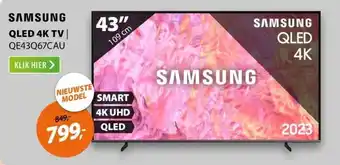 Expert Qled 4k tv qe43q67cau aanbieding