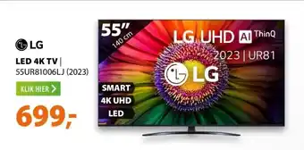 Expert Led 4k tv 55ur81006lj (2023) aanbieding