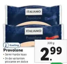 Lidl Provolone semi-harde kaas aanbieding