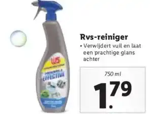 Lidl Rvs-reiniger • verwijdert vuil en laat een prachtige glans. aanbieding
