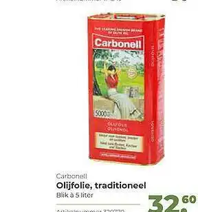 Bidfood Carbonell olijfolie, traditioneel aanbieding