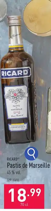 ALDI RICARDⓇ PASTIS MARSEILLE 70 cl aanbieding