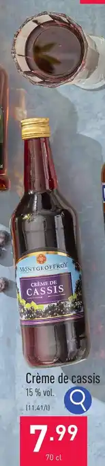 ALDI Crème de cassis 70 cl aanbieding