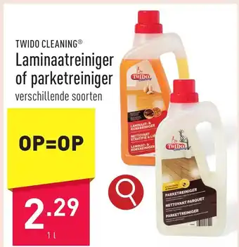 ALDI TWIDO CLEANINGⓇ l of parketreiniger 1L aanbieding