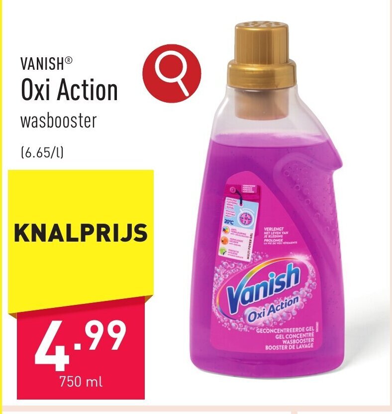 VANISHⓇ Oxi Action 750ml aanbieding bij ALDI
