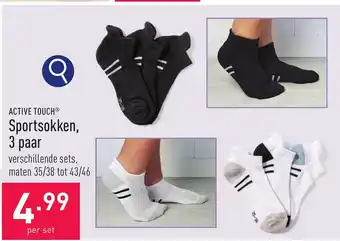 ALDI ACTIVE TOUCHⓇ Sportsokken, 3 paar verschillende sets, aanbieding