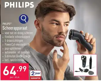 ALDI PHILIPSⓇ Scheerapparaat aanbieding