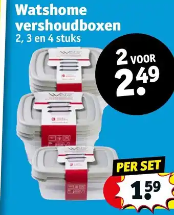 Kruidvat Watshome vershoudboxen aanbieding