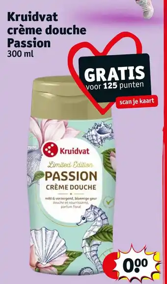 Kruidvat Kruidvat crème douche Passion 300 ml aanbieding