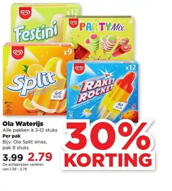 PLUS Ola waterijs aanbieding