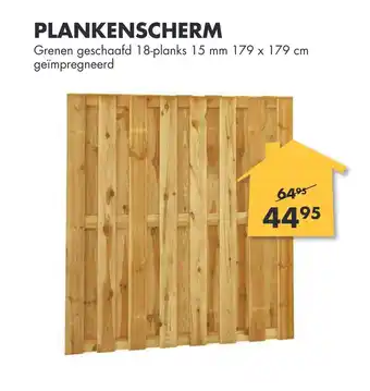 Bouwhof Plankenscherm 15 mm 179 x 179 cm aanbieding