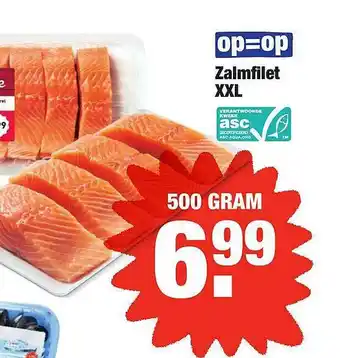 ALDI Zalmfilet 500 gram aanbieding