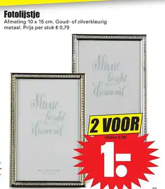 Dirk Fotolijstje aanbieding