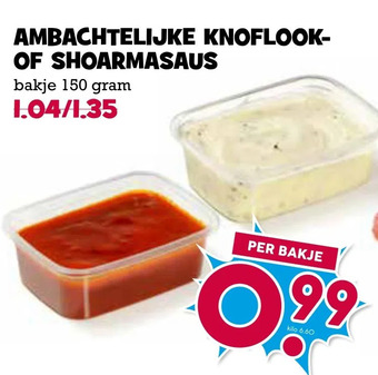 Boon`s Markt Ambachtelijke knoflook- of shoarmasaus aanbieding
