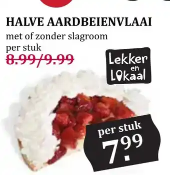 Boon`s Markt Halve aardbeienvlaai aanbieding