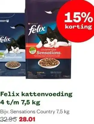 Welkoop Felix kattenvoeding 4 t/m 7,5 kg aanbieding