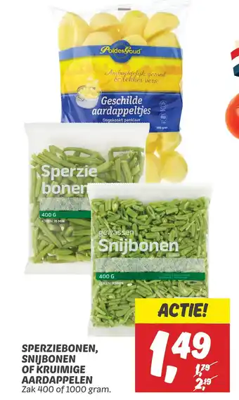 Dekamarkt Sperziebonen, snijbonen of kruimige aardappelen aanbieding