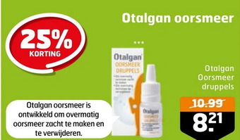 Trekpleister Otalgan oorsmeer aanbieding