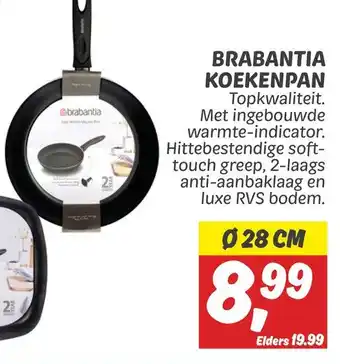 Dekamarkt Brabantia koekenpan aanbieding