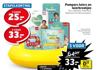 Trekpleister Pampers luiers en luierbroekjes aanbieding