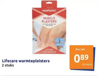 Action Lifecare warmtepleisters 2 stuks aanbieding