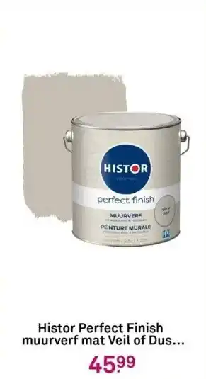 Karwei Histor perfect finish muurverf mat veil of dusk 2,5 liter aanbieding