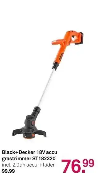 Karwei Black+decker 18v accu grastrimmer st182320 aanbieding