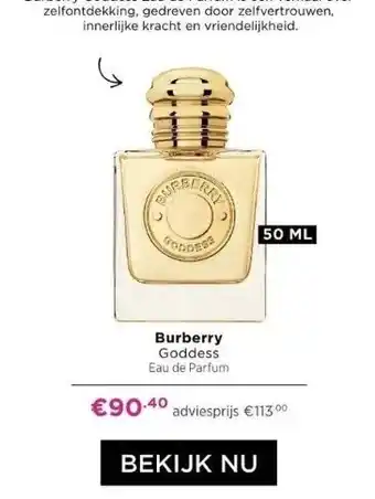 ICI Paris XL Burberry goddess eau de parfum aanbieding