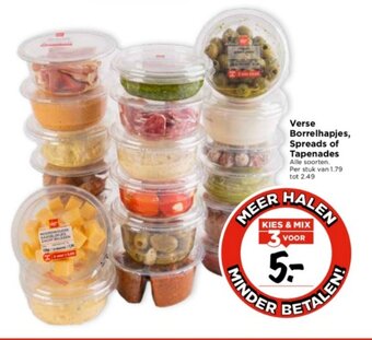 Vomar Voordeelmarkt Verse Borrelhapjes, Spreads of Tapenades aanbieding