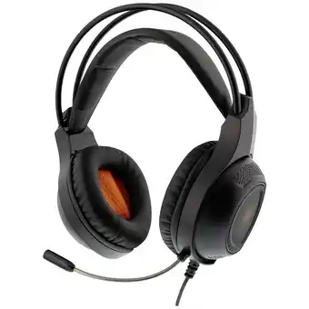 Conrad Deltaco gaming dh210 on ear headset kabel gamen stereo zwart aanbieding