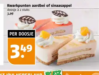 Poiesz Kwarkpunten aardbei of sinaasappel doosje à 2 stuks aanbieding