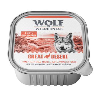 Zooplus 6x300g adult great desert kalkoen wolf of wilderness hondenvoer aanbieding