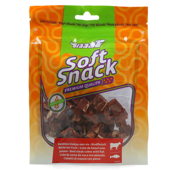 Zooplus Braaaf biefstuk blokjes - voordeelpakket: 3 x 85 g aanbieding