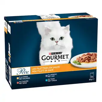 Zooplus Gourmet perle gemengde selectie 12 x 85 g - mini fileti in saus aanbieding