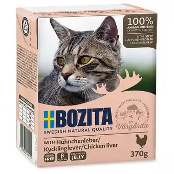 Zooplus 16% korting! bozita tetra kattenvoer in gelei of saus 6 x 370 g - met kippenlever  ( 6 x 370 g ) aanbieding