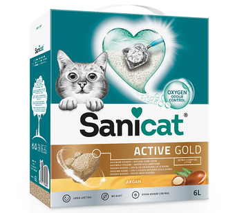 Zooplus 2x6l sanicat active gold kattenbakvulling aanbieding